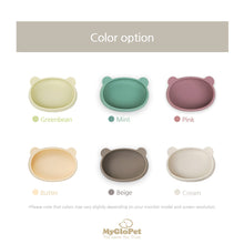 Load image into Gallery viewer, Platinum Silicone Bear Plate . Green bean