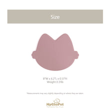 Load image into Gallery viewer, Platinum Silicone MoaCat Bowl Plate . Cream