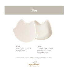 Load image into Gallery viewer, Platinum Silicone MoaCat Bowl Set . Green Bean