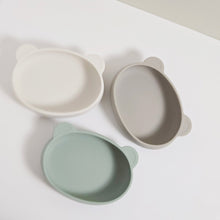 Load image into Gallery viewer, Platinum Silicone Bear Plate . Cream

