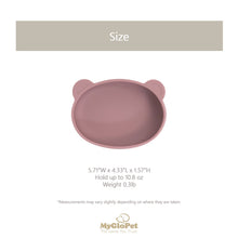 Load image into Gallery viewer, Platinum Silicone Bear Plate . Pink
