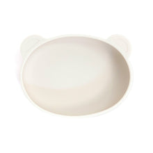 Load image into Gallery viewer, Platinum Silicone Bear Plate . Cream
