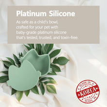 Load image into Gallery viewer, Platinum Silicone MoaCat Bowl Plate . Pink
