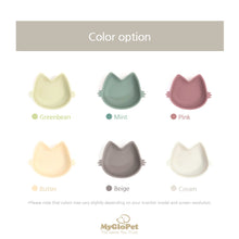Load image into Gallery viewer, Platinum Silicone MoaCat Bowl . Beige
