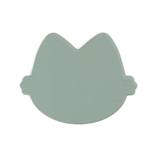 Load image into Gallery viewer, Platinum Silicone MoaCat Bowl Plate . Mint

