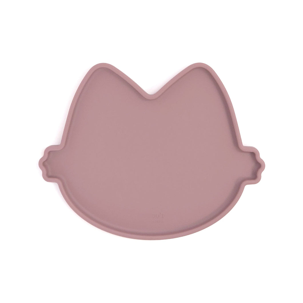 Platinum Silicone MoaCat Bowl Plate . Pink
