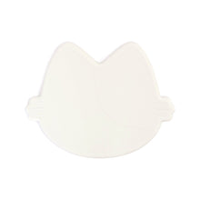 Load image into Gallery viewer, Platinum Silicone MoaCat Bowl Plate . Cream
